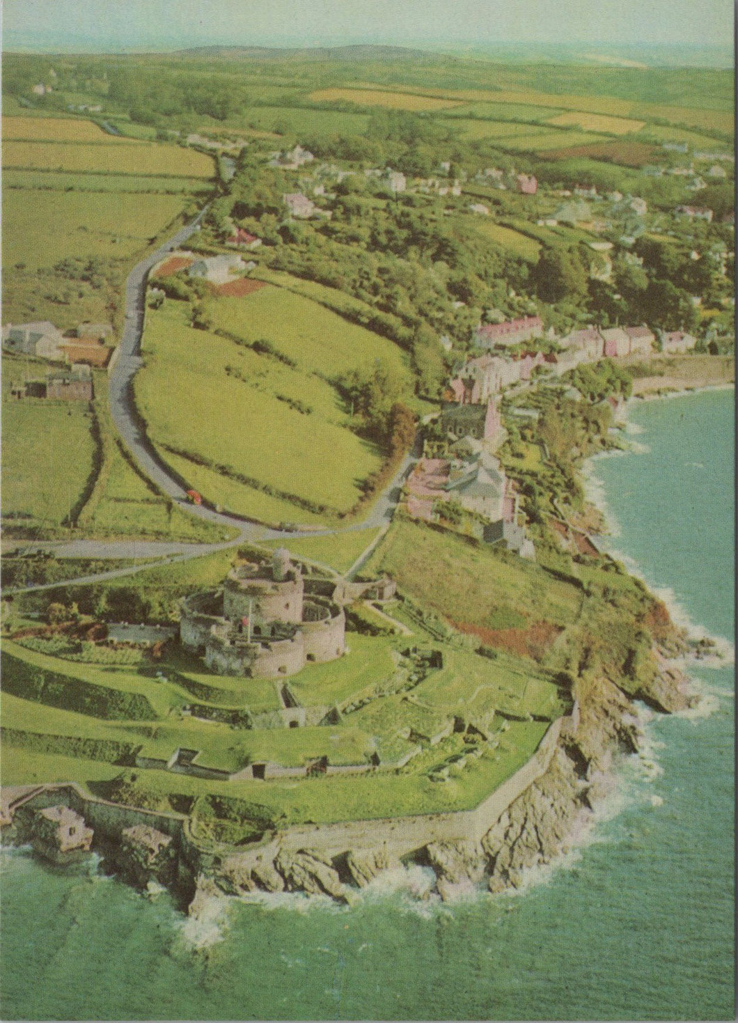 Cornwall Postcard - Aerial View of St Mawes Castle  SW17406