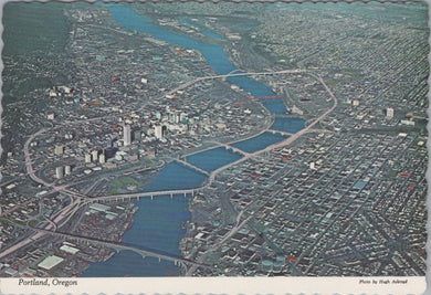 America Postcard - Aerial View of Portland, Oregon    SX186