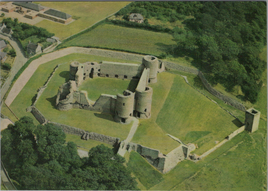 Wales Postcard - Aerial View of Rhuddlan Castle     SX197