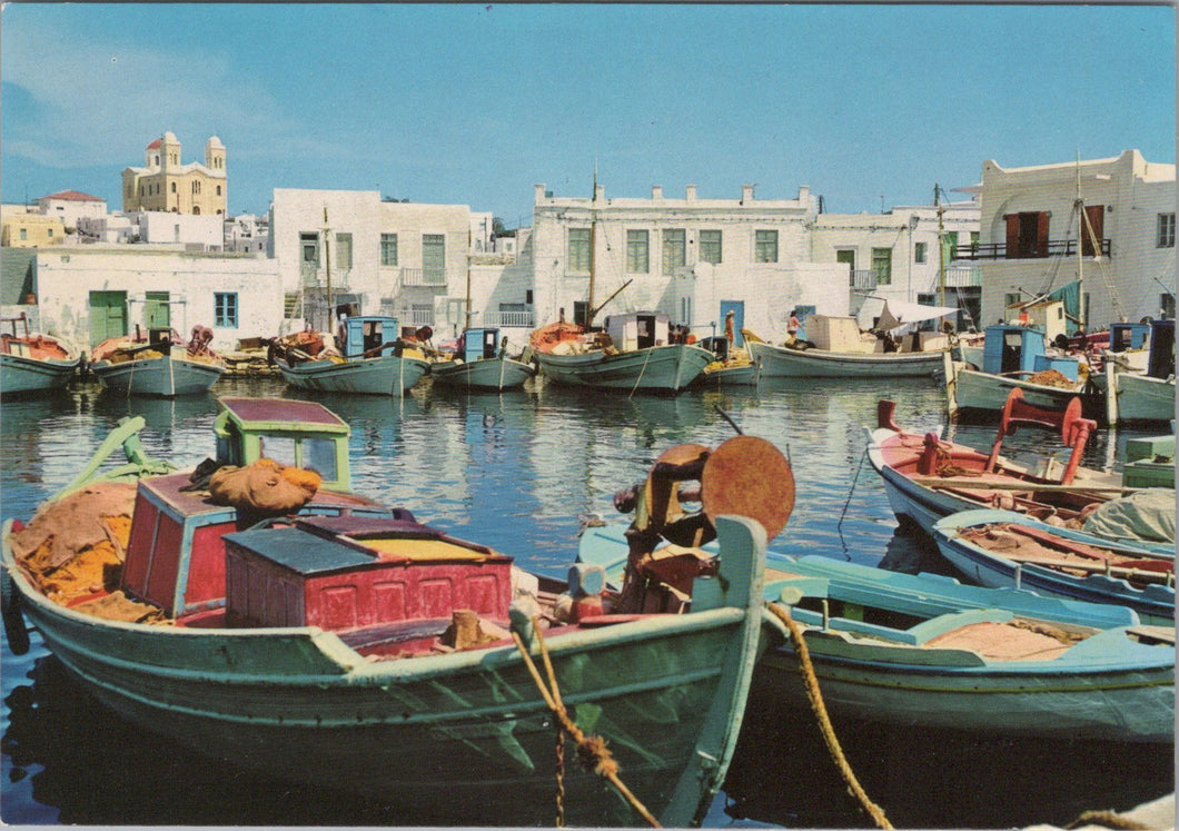 Greece Postcard - Naousa Fishing Village, Paros   SX200