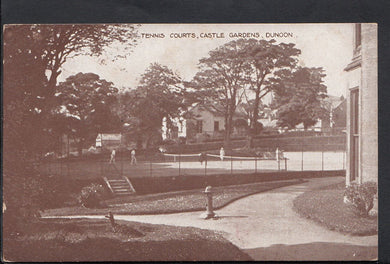 Scotland Postcard - Tennis Courts, Castle Gardens, Dunoon    RS1916