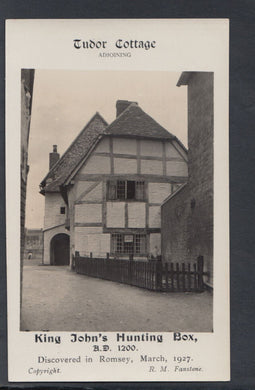 Hampshire Postcard - Tudor Cottage, King John's Hunting Box, Romsey   RS20221