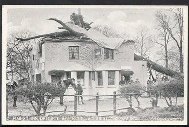 Berkshire Postcard - Plough Inn, Datchet After Accident   W716