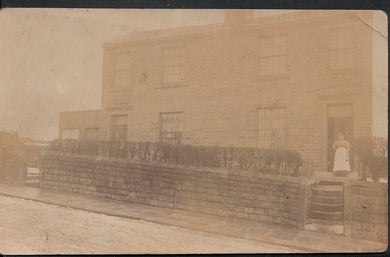 Unknown Location Postcard - Lady Stood In Doorway of Detached House  P127