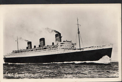 Shipping Postcard - R.M.S. Queen Mary - Cunard White Star  MB1151