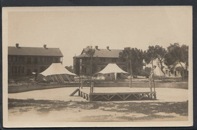 India Postcard-Foresters Barracks, Boxing Ring, Officers Grounds, Mustapha A3695
