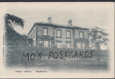 Yorkshire Postcard - Public Library, Brighouse    DR821