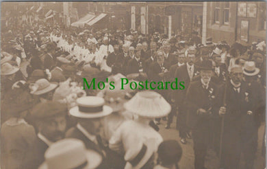 Unknown Location Postcard - Unidentified Street Parade / Procession RS29162