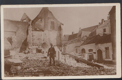 Belgium Postcard - The European War - Ruined Houses at Malines  RS8069