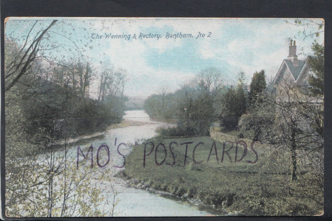 Yorkshire Postcard - The Wenning & Rectory, Bentham    T2465