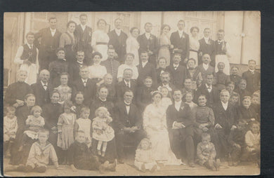 Germany Postcard - RP of a Large Wedding Party   RS16792