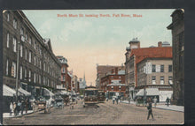 Load image into Gallery viewer, America Postcard - North Main St Looking North, Fall River,Massachusetts RS16807
