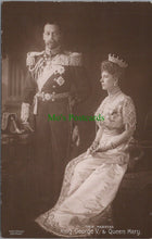 Load image into Gallery viewer, Royalty Postcard - Their Majesties, King George V &amp; Queen Mary  RS28073
