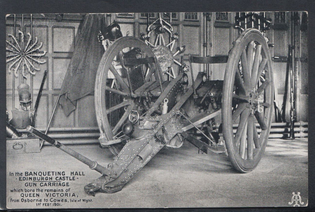 Scotland Postcard - Gun Carriage In The Banqueting Hall, Edinburgh Castle T5652