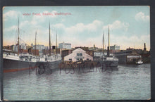 Load image into Gallery viewer, America Postcard - Water Front, Seattle, Washington     RS17230

