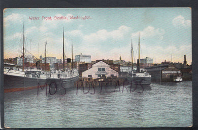 America Postcard - Water Front, Seattle, Washington     RS17230