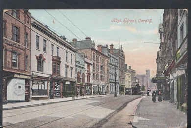 Wales Postcard - High Street, Cardiff  T6794