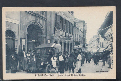 Gibraltar Postcard - The Main Street and Post Office  T6644