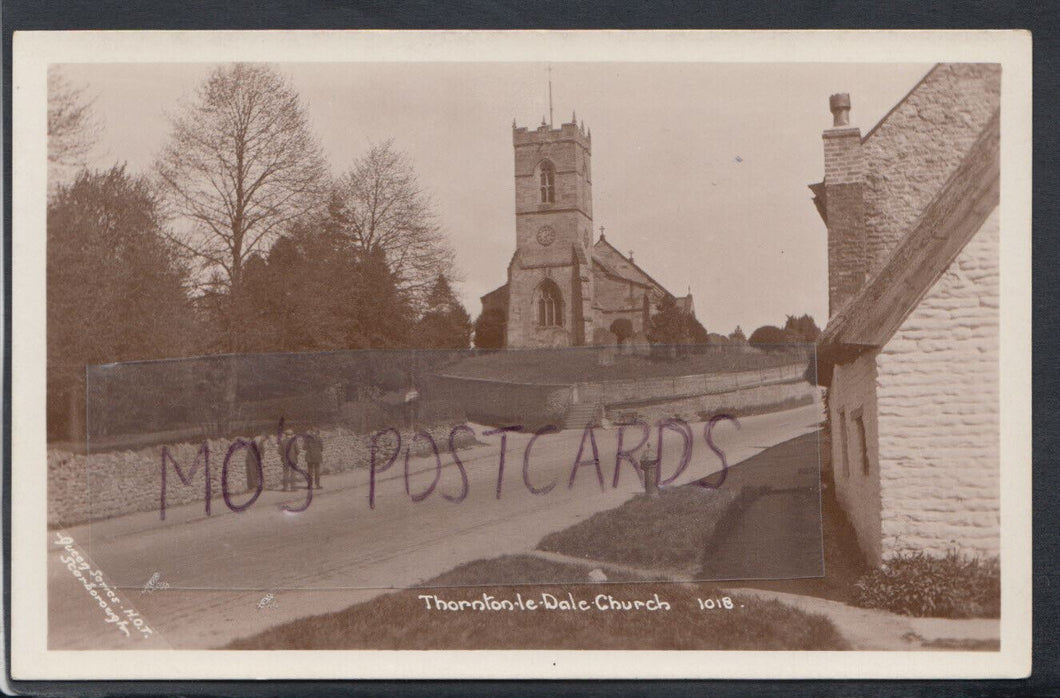 Yorkshire Postcard - Thornton-Le-Dale Church and Street Scene   RS18113