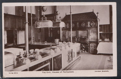 London Postcard - The Grill, The Houses of Parliament     T3112