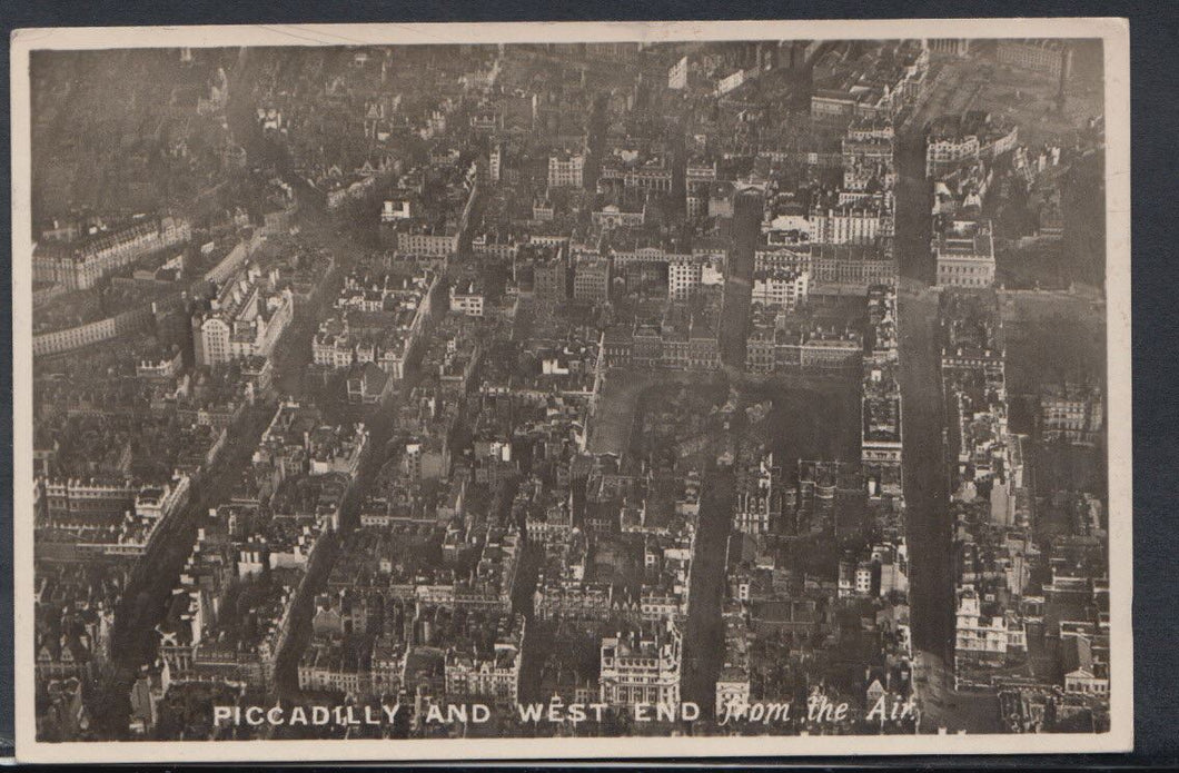London Postcard - Piccadilly and West End From The Air      T1416