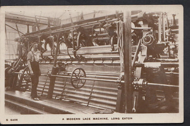 Derbyshire Postcard - A Modern Lace Machine, Long Eaton  BH453