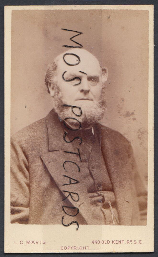 CDV (Carte De Visite) - Bearded London Man Called Edgar Smith  RT225