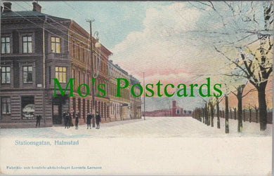 Sweden Postcard - Stationsgatan, Halmstad   RS27316
