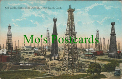 America Postcard - Oil Wells,Signal Hill District,Long Beach,California RS27579