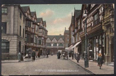 Shropshire Postcard - High Street, Shrewsbury     A9866