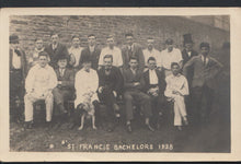 Load image into Gallery viewer, Social History Postcard - St Francis Bachelors 1928 -  A3186
