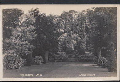 Unknown Location Postcard - The Croquet Lawn, St Catherines  RT365