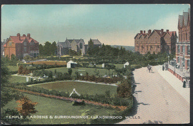 Wales Postcard - Temple Gardens & Surroundings, Llandrindod Wells  BE486