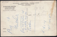 Load image into Gallery viewer, Netherlands Postcard - Carlton Hotel, Amsterdam    RS3725
