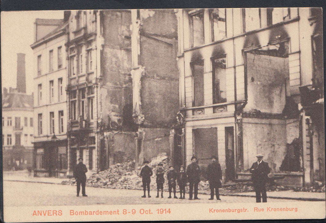 Belgium Postcard - Anvers Bombardement 8-9 October 1914 - RT882