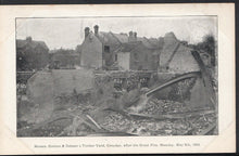 Load image into Gallery viewer, Surrey Postcard - Godson &amp; Dobson&#39;s Timberyard Fire Croydon 1905 - B631
