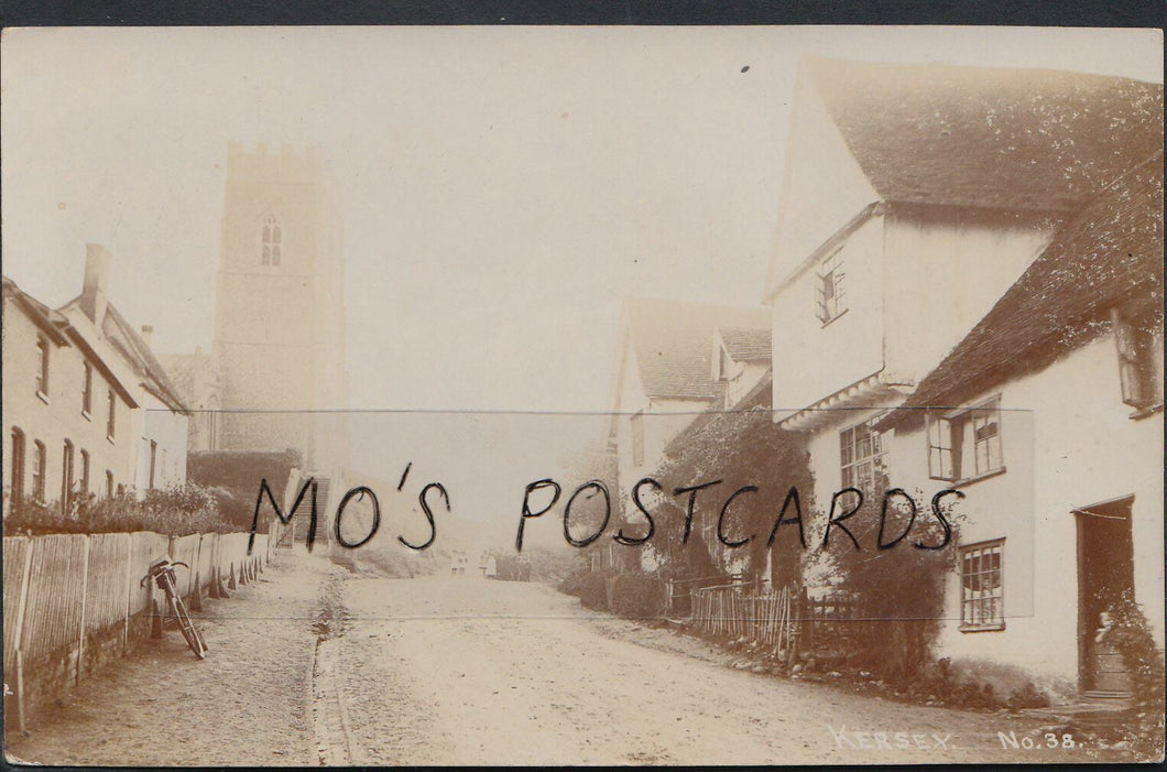 Suffolk Postcard - Street Scene in Kersey  RT696