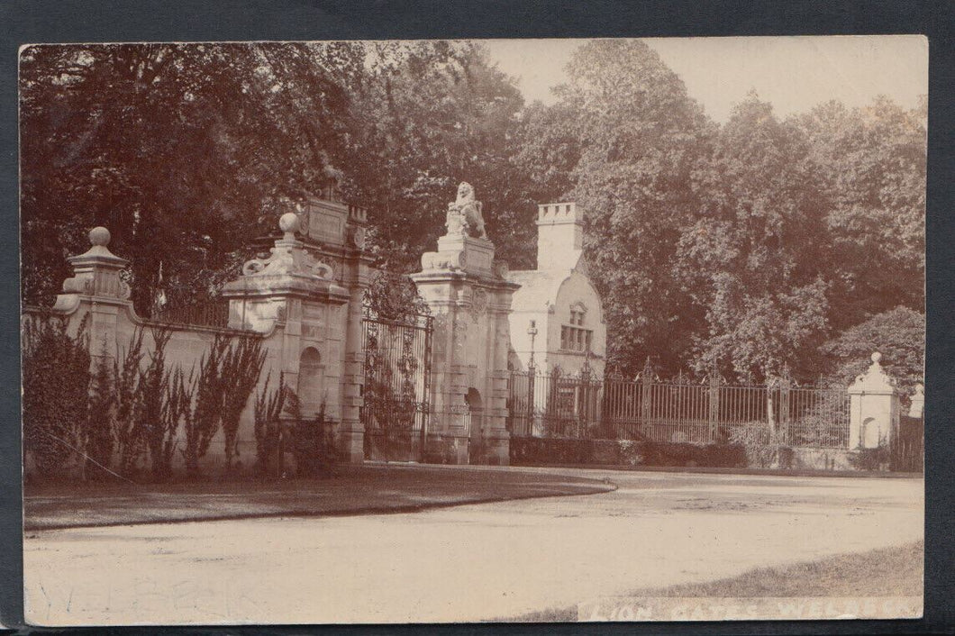 Nottinghamshire Postcard - Lion Gates, Welbeck      T3210