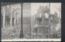 Load image into Gallery viewer, Bristol Postcard - The Great Fire at Merchant Venturers College, 1906 - RS17024
