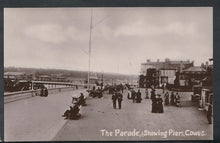 Load image into Gallery viewer, Isle of Wight Postcard - The Parade, (Showing Pier), Cowes   RS12948
