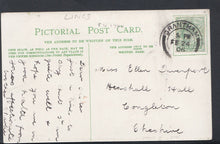 Load image into Gallery viewer, Lincolnshire Postcard - View of The Fire at Denton Manor, January 1906 -  T359
