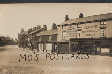 Lancashire Postcard - Clegg's Boot, Shoe & Clog Store,Town End, Kirkham   MB1345