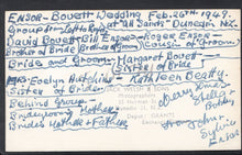 Load image into Gallery viewer, New Zealand Postcard - Ensor - Bouett Wedding Party at All Saints, Dunedin 3173
