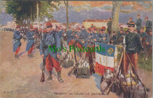 Load image into Gallery viewer, Military Postcard - Soldiers - The War, Pendant La Halte,Le Drapeau  RS28059

