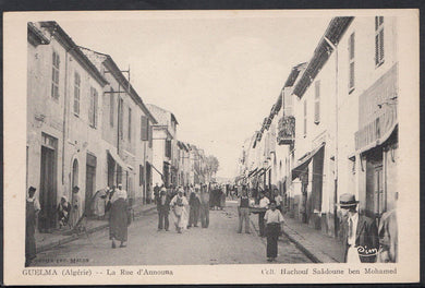 Algeria Postcard - Guelma (Algerie) - La Rue D'Announa   A4760