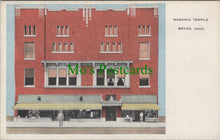 Load image into Gallery viewer, America Postcard - Masonic Temple, Bryan, Ohio RS28287
