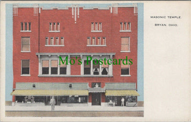 America Postcard - Masonic Temple, Bryan, Ohio RS28287