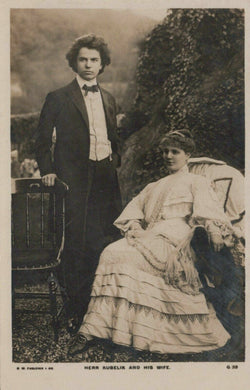Musician Postcard - Czech Violinist Composer Herr Kubelik and His Wife RS22201