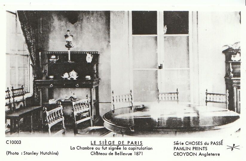 France Postcard - Le Siege De Paris - La Chambre Au Fut Signee Capitulation SW15038