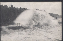 Load image into Gallery viewer, Lancashire Postcard - Storm at Blackpool     RT1310
